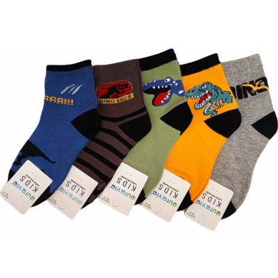 Chlapecké bavlněné ponožky Auravia - Juský park 5 ks Barva: barevné, Velikost: 28-31