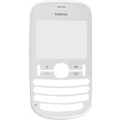 Kryt Nokia Asha 200 přední bílý – Zboží Mobilmania