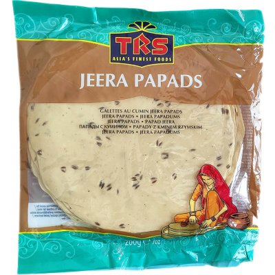 Trs Papads Jeera indická placka 200 g – Zboží Dáma