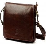 Hnědá pánská taška z italské kůže GT241 – Zboží Mobilmania