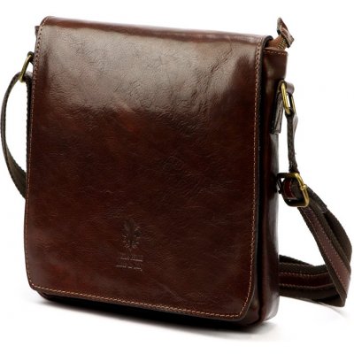 Hnědá pánská taška z italské kůže GT241 – Zboží Mobilmania