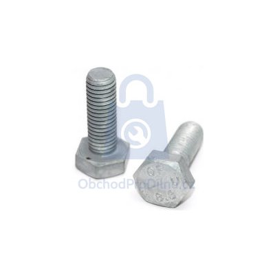 Šroub šestihranný se závitem k hlavě, DIN 933 - 8.8, žárový zinek (TZN) M16 x 80, balení 1 ks – Zboží Mobilmania