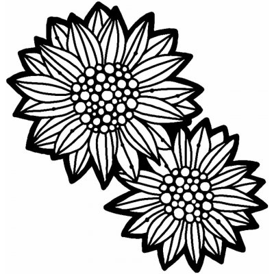 Šablona TCW 6"x6" (15,2x15,2 cm) - Wild Sunflowers – Sleviste.cz