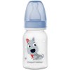 Láhev a nápitka Canpol Babies láhev s potiskem Cute Animals Pejsek modrá 120ml