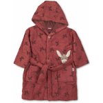 Dětský froté župan s kapucí vínový oslík Sterntaler – Zboží Dáma