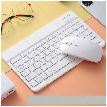 Lux Mouse Mini bluetooth bezdrátová klávesnice a myš - Slim1 Barva: Bílá od  429 Kč - Heureka.cz