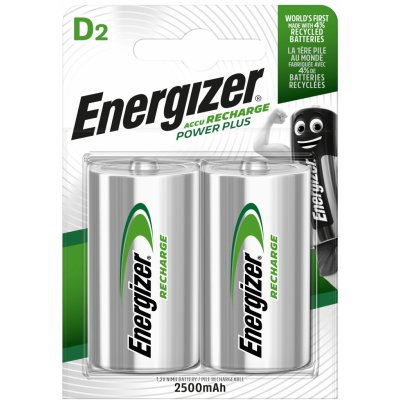 Energizer Power Plus D 2500mAh 2ks E300322002 – Zbozi.Blesk.cz