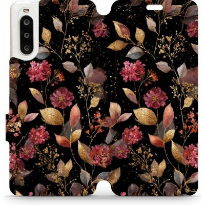 Mobiwear - Sony Xperia 10 II - V171S Zlatavé lístky a květy – Zboží Mobilmania