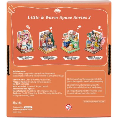 RoboTime miniatura domečku Vysněná terasovitá zahrada – Zboží Dáma