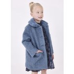 Mayoral kabát zimní s límečkem krulový středně modrý – Sleviste.cz