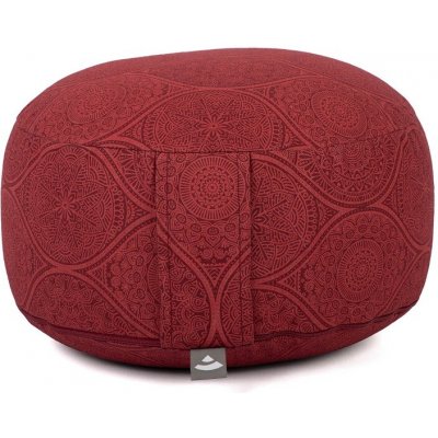 Bodhi Yoga Bodhi Maharaja Rondo meditační polštář Dark Red Špalda 32 x 20 – Zboží Dáma