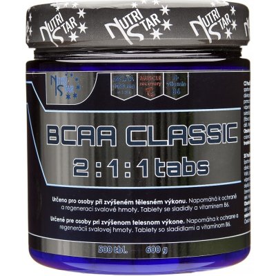 Nutristar BCAA CLASSIC 2:1:1 500 tablet – Zboží Mobilmania