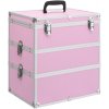 Kosmetický kufřík ZBXL Kosmetický kufřík 37 x 24 x 40 cm růžový