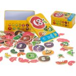 KIK Ovocné/zeleninové plechové puzzle 25 skládaček KX6019 – Zboží Mobilmania