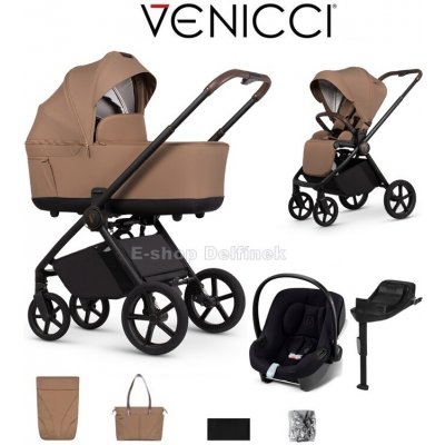 Venicci CLARO 2 + Cybex Aton B2 + základna 2026 Caramel – Zboží Mobilmania