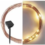 Anděl Přerov Solární světelný řetěz 120 x LED teplá bílá IP44 měděný 15 m – Hledejceny.cz