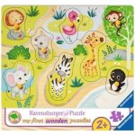 Ravensburger dřevěná vkládačka Zvířátka v ZOO – Zboží Mobilmania