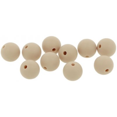 Natana silikonové korálky tělově hnědá 12 mm 10 ks – Hledejceny.cz