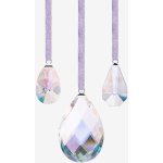 Preciosa Skleněná ozdoba Třpytivý ornament kapka z českého křišťálu Preciosa sada 3 ks – Hledejceny.cz
