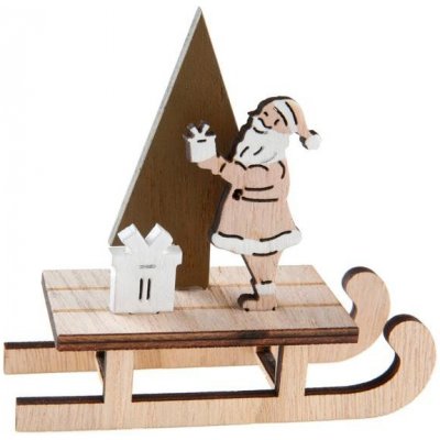 Paris Dekorace Santa na saních stojánek na ubrousky 12 x 4 x 12 cm – Zboží Mobilmania