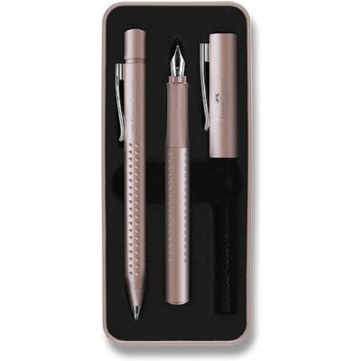 Faber Castell Grip Edition 2011 sada plnicí a kuličkové pero růžová – Zboží Mobilmania