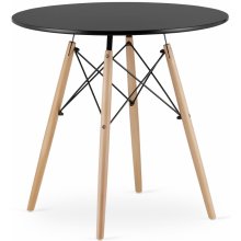 LEOBERT Stůl TODI okrouhlý 80cm - černý