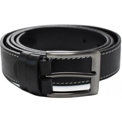 Kožený opasek s bílým prošiváním – Hledejceny.cz