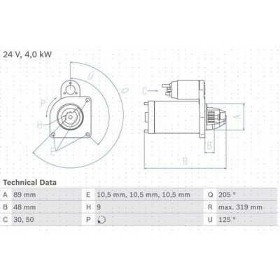 BOSCH 0 986 017 240 Startér (0986017240) – Zbozi.Blesk.cz