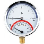 Steno Termomanometr 0-6bar, 0-120°C,1/2" zadní vývod – Sleviste.cz