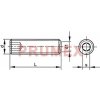 Šrouby se šestihrannou hlavou Šroub stavěcí s důlkem-inbus DIN 916 M4x16