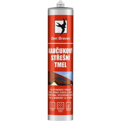 Den Braven - Kaučukový střešní tmel, kartuše 280 ml, černá – Sleviste.cz