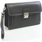 Hexagona pánské černé luxusní kožené etue 69376 černá – Zboží Mobilmania