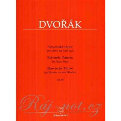 Slovanské tance pro klavír č. 1-8. op. 46 Antonín Dvořák – Hledejceny.cz