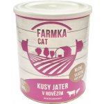 Sokol Falco Farmka Cat kusy jater v hovězím 800 g – Zboží Mobilmania