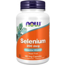 Now Foods Selenium 200 mcg 180 kapslí