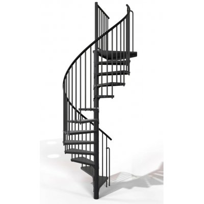 Minka STAIRS Kovové točité schodiště Rondo Smart černé pr. 160 cm – Hledejceny.cz