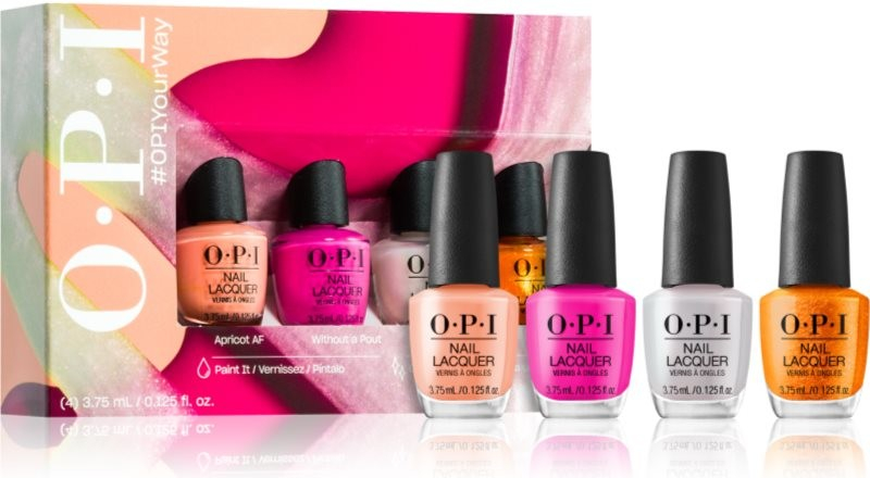 OPI Infinite Shine The Celebration lak na nehty s gelovým efektem 4 x 3,75 ml dárková sada