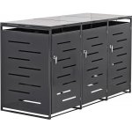 DEMA Box na tři odpadkové nádoby 204 x 81 x 116 cm antracit 11461D – Zboží Dáma DEMA Box na tři odpadkové nádoby 204 x 81 x 116 cm antracit 11461D – Zboží Dáma