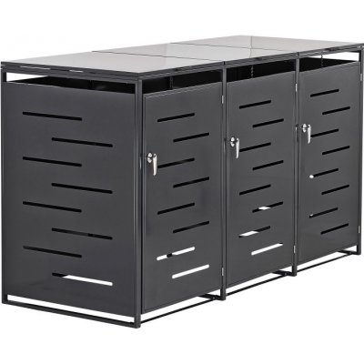 DEMA Box na tři odpadkové nádoby 204 x 81 x 116 cm antracit 11461D – Zboží Dáma DEMA Box na tři odpadkové nádoby 204 x 81 x 116 cm antracit 11461D – Zboží Dáma