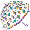 Deštník Djeco duha deštník holový průhledný