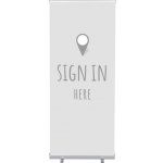 Jansen Display Set Roll-baneru Budget s vytištěným motivem, Přihlášení, šedý, anglicky, 870 x 2080 mm – Hledejceny.cz