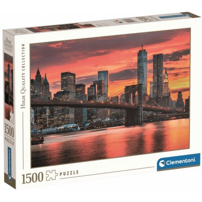 CLEMENTONI Řeka East River za soumraku USA 1500 dílků – Sleviste.cz