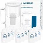 Wessper D2 Borosilicate 3 l bílá + filtry 10 ks – Zboží Mobilmania