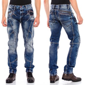 Cipo & Baxx kalhoty pánské CD563 regular slim fit jeans džíny jeans
