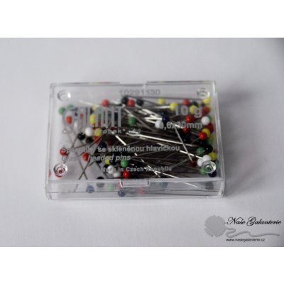 Špendlíky skleněná hlava – Sleviste.cz