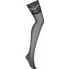 Dámské erotické punčochy Obsessive Krajkované silonky obsessive 810 stockings černá