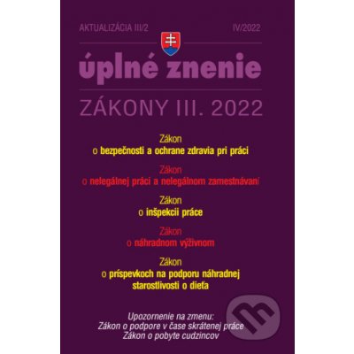 Aktualizácia III/2 / 2022 - BOZP, Inšpekcia práce, Nelegálne zamestnávanie - Poradca s.r.o. – Zboží Mobilmania