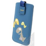 FIXED Velvet 4XL pouzdro pro mobilní telefon, mobil, smartphone (FIXVEL-053-4XL) modrá dinosaurus blue