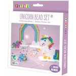 Playbox Zažehlovací korálky- UNICORN- 2000 ks korálků, 1 ks tvarované destičky – Zboží Dáma