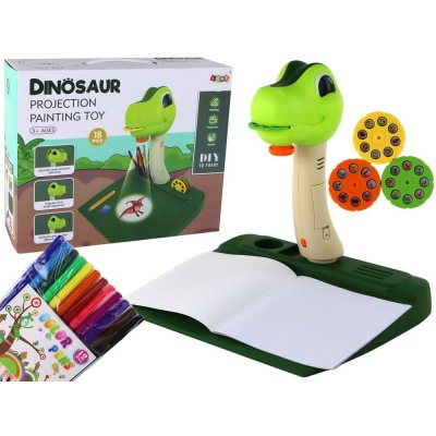 LEANToys Projektor dinosaurus se zvukem na kreslení – Hledejceny.cz